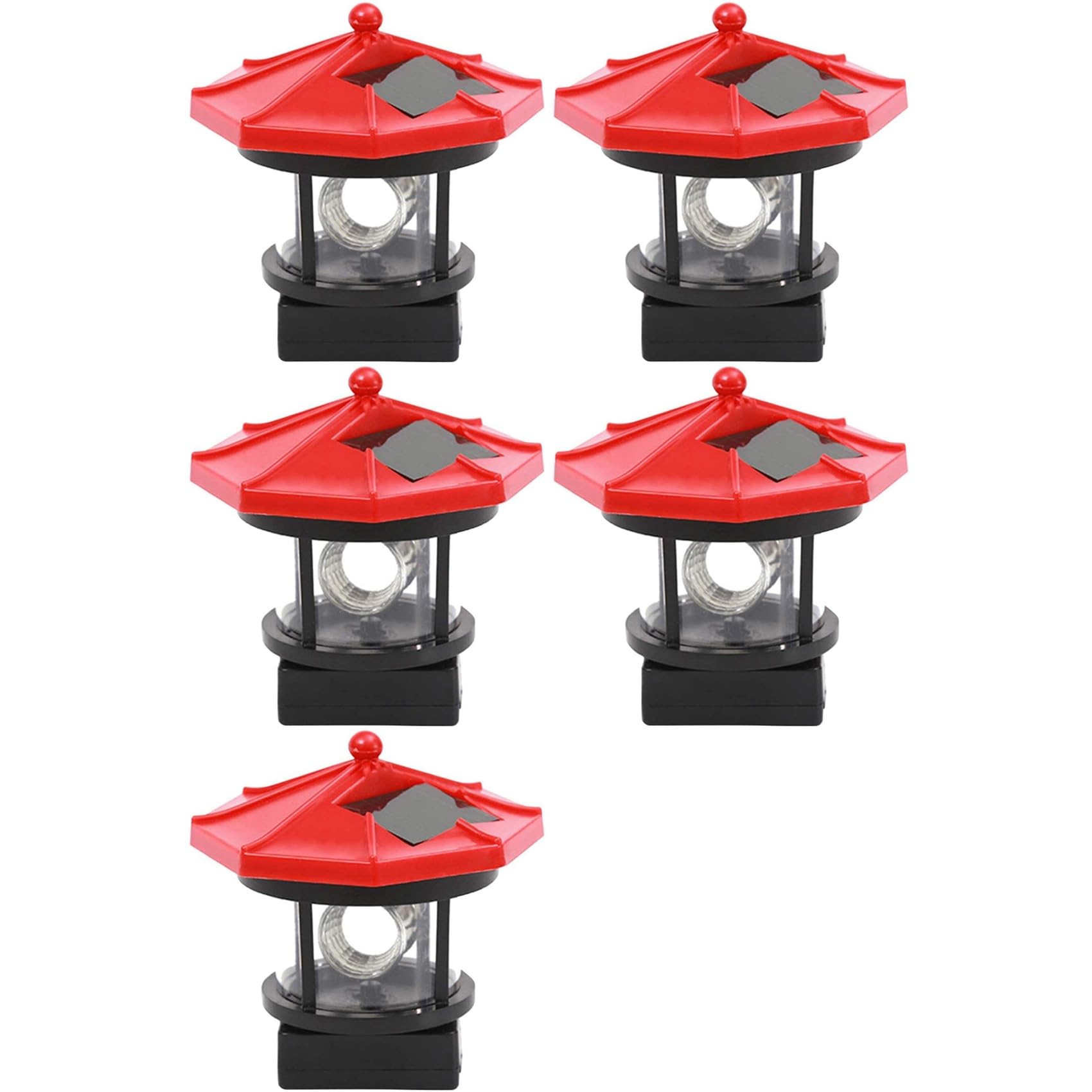 Hndhbfgrt 5X Solar Lawn Light Solar Led Rotating Lighthouse Outdoor Waterproof Garden Courtyard Decoration