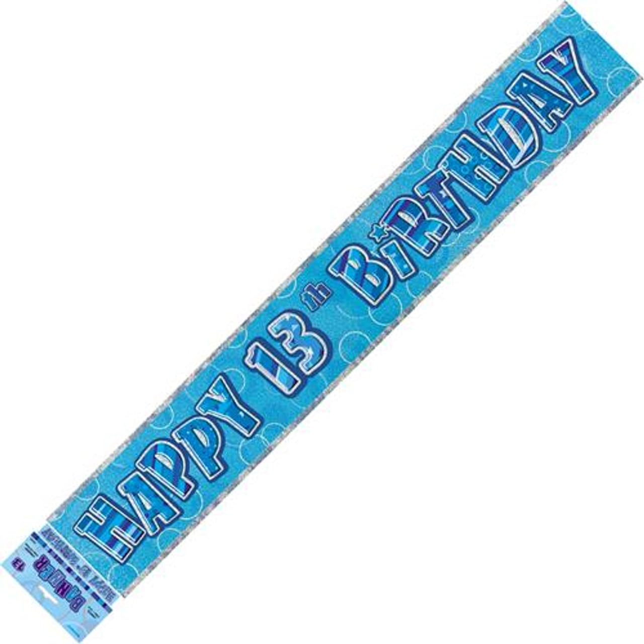 Unique Party 92068 - 9ft Foil Glitz Pink Happy 80th Birthday Banner — view 206