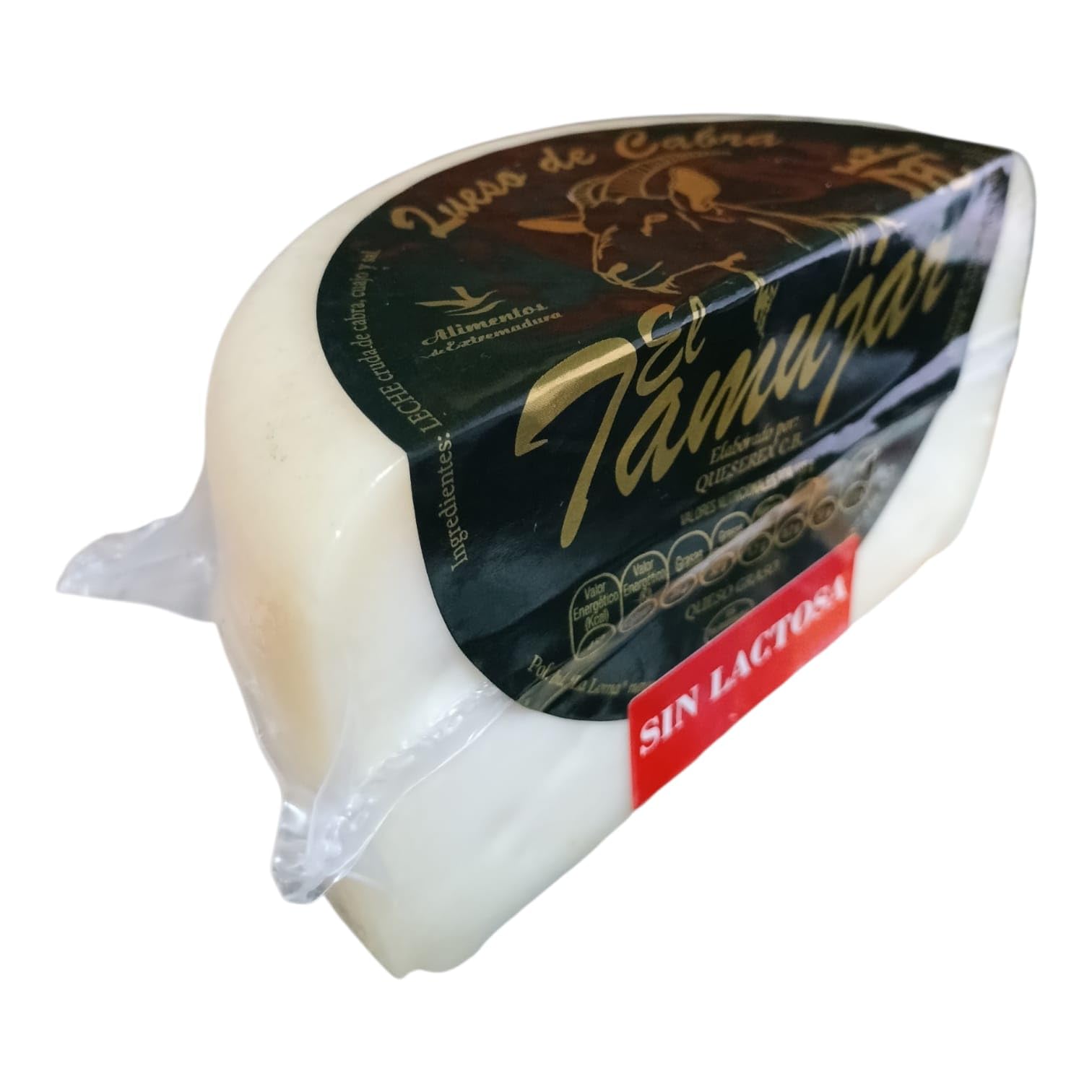 El Tamujar Queso de Cabra Artesano Extremeño 350 g Aprox. – Leche Cruda – Curado – Pasta Semiblanda – Sabor Intenso y Persistente – Sin Lactosa