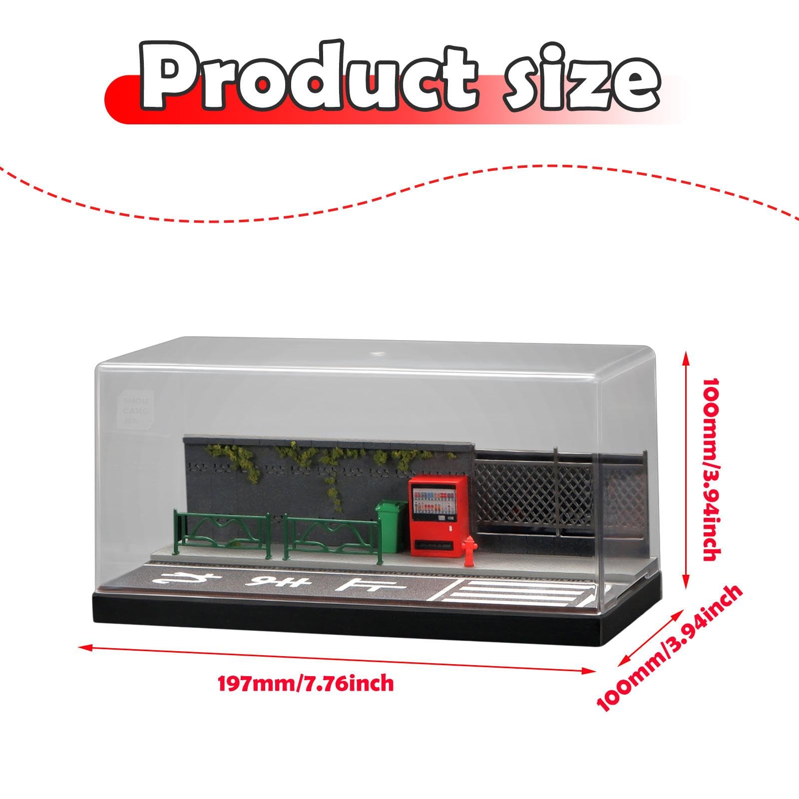 Amazon.co.jp: EHJRE ジオラマ 道路風景モデル ディスプレイケース 1