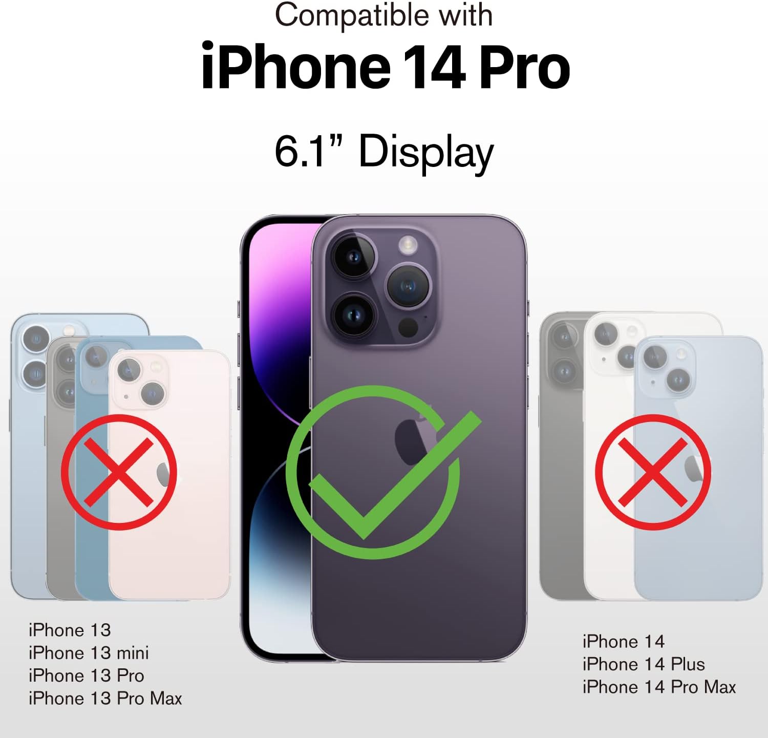 VENA vCommute Wallet Case Compatible with Apple iPhone 14 Pro (6.1"-inch), (Military Grade Drop Protection) Flip Leather Cover Card Slot Holder with Kickstand - Black Slate - Image 2