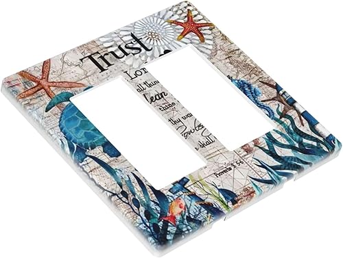 Vista 452 de Placa de pared con interruptor de luz de doble interruptor de pared para niños, diseño de dinosaurio, galaxia, espacio exterior, planeta, nebulosa