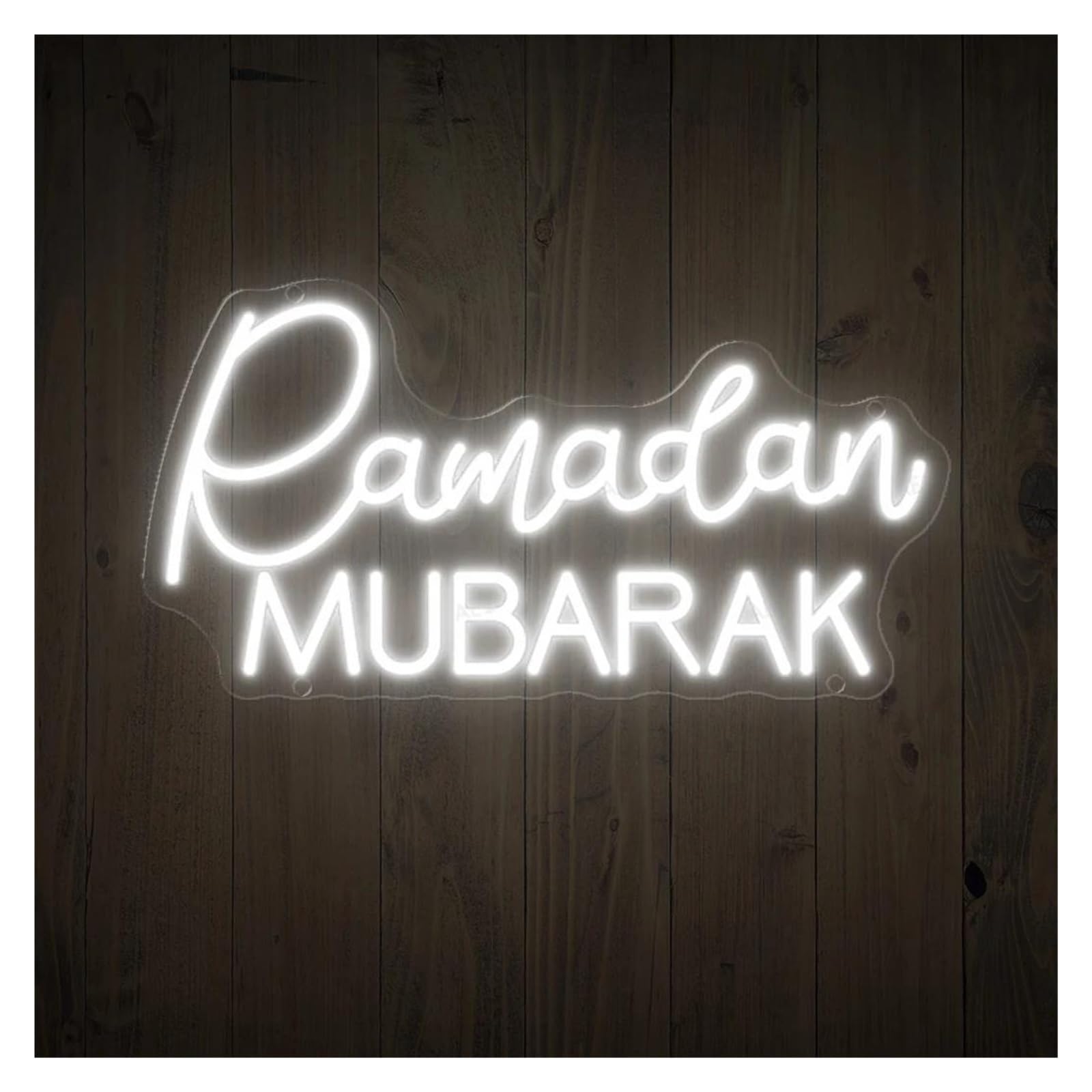 luoliang Illuminazione al neon ﻿Ramadan MUBARAK per decorazione insegne al per neon 28cmx40cm