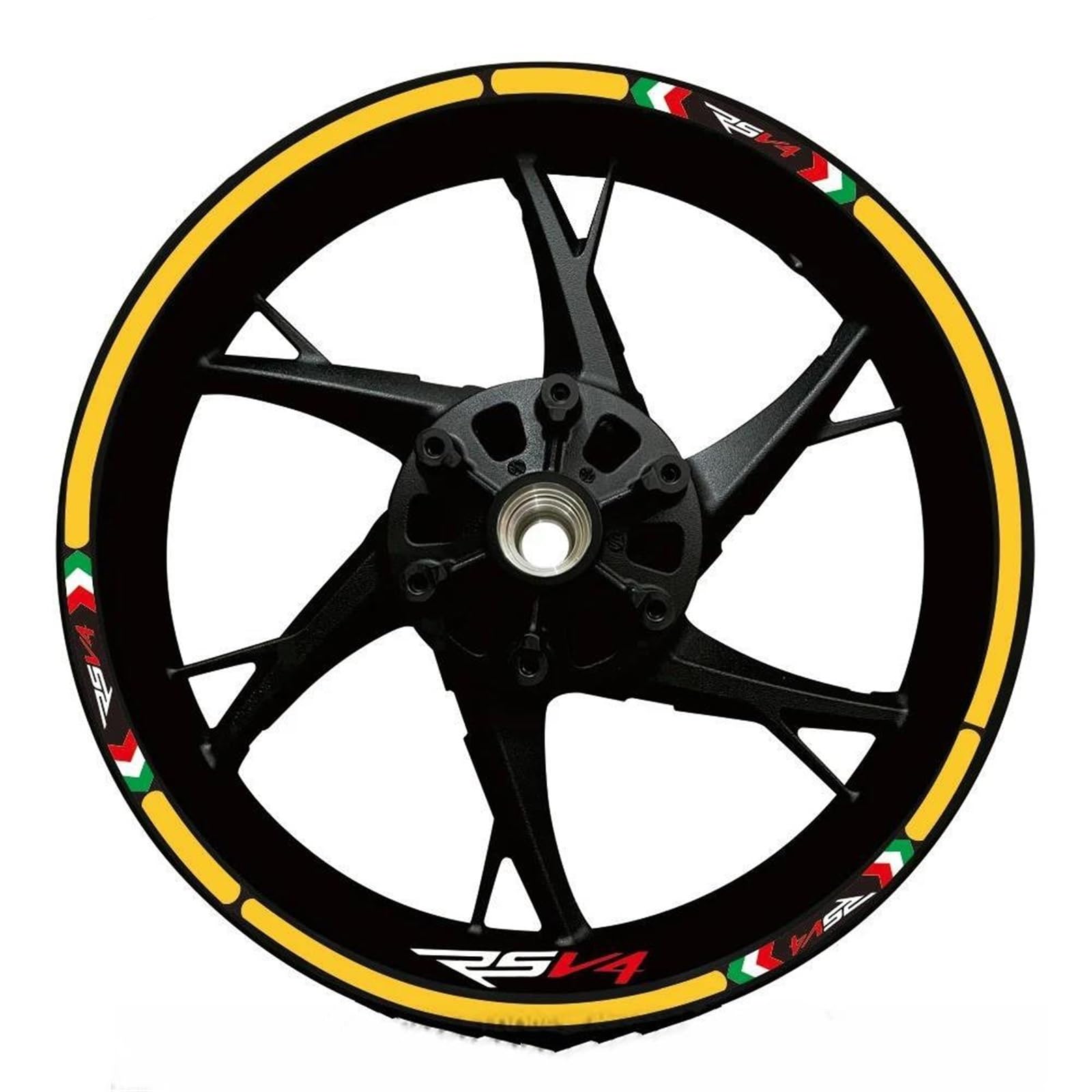Stickers Motorcycle Wheel Stickers Reflective Decals Rims for Ducati for Multistrada V4 V2 S V2S(Style 6)