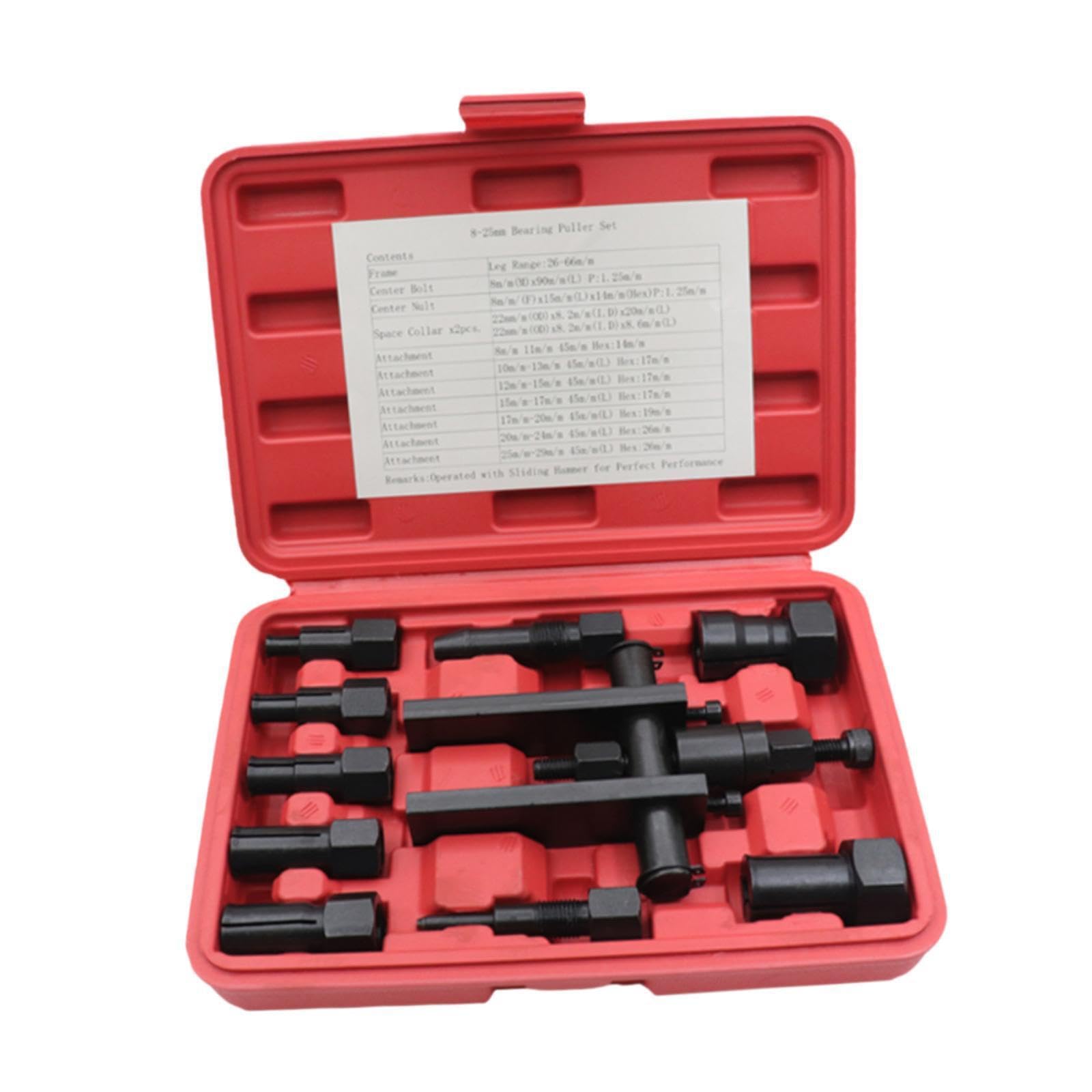 Ailan Estrattore per cuscinetti per ingranaggi ruota bici, in acciaio al cromo vanadio di qualità, forgiato per moto, versatile aggiunta al kit di attrezzi. Kit estrattore per cuscinetti interni,