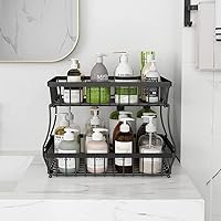 Vista 5 de Cesta de frutas para encimera de 2 niveles para cocina, mostrador de frutas, verduras, soporte de almacenamiento de aperitivos, organizador