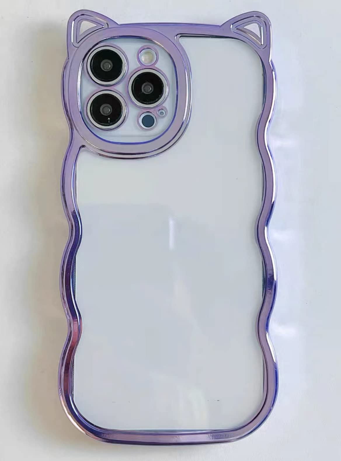 新品✨iPhone 13 スマホケース シリコン　クリアパープル　猫ストラップ付 Amazon.co.jp: ZENIX DESIGN TECH iPhone13 用 ケース グリップ