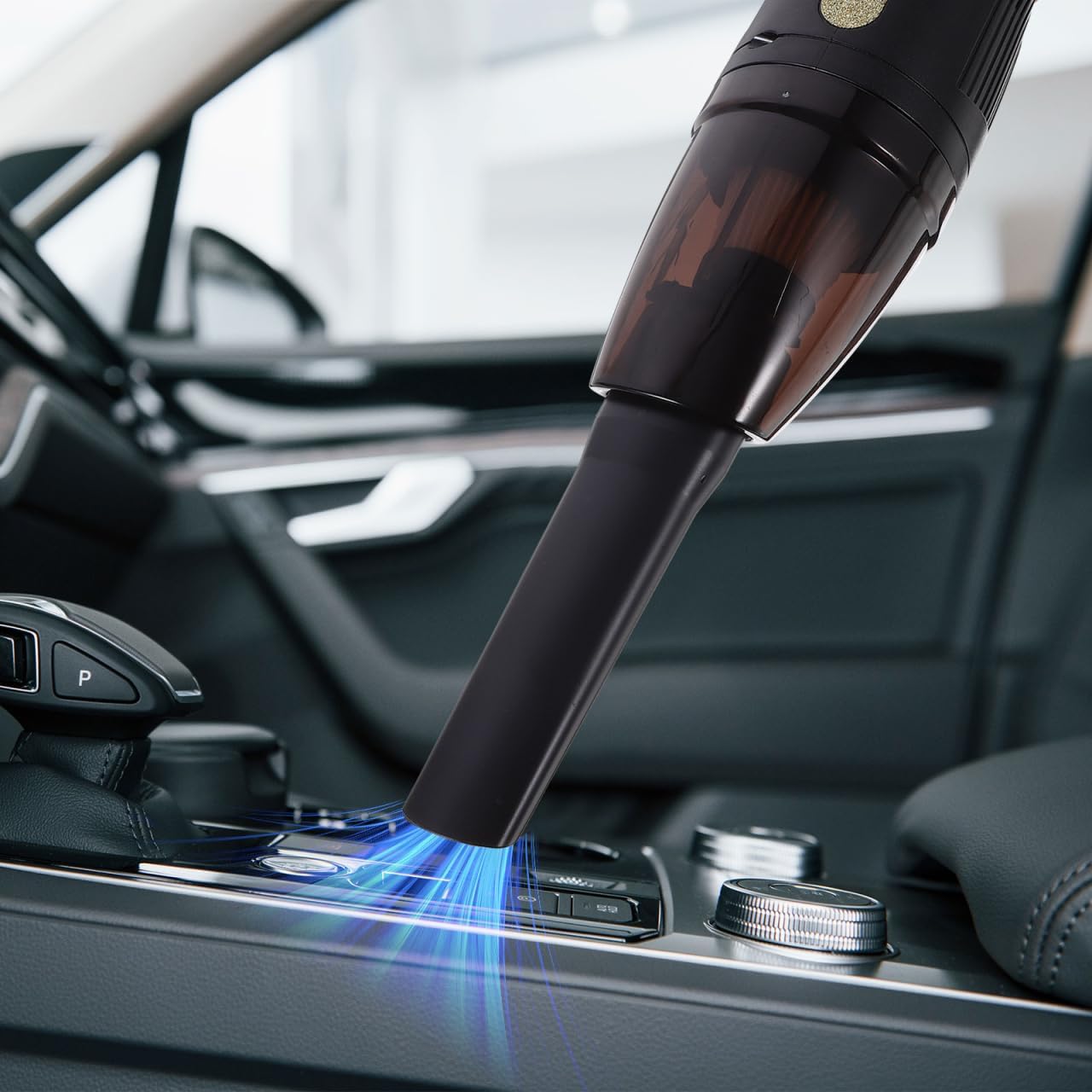 ABOOFAN Portable USB Electric Car Vacuum Cleaner with High Suction Handheld Design for Efficient Car Cleaning Wireless and Rechargeable for Home and Vehicle Use