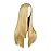 MapofBeauty 28 Inch/70cm Women Special Long Straight Synthetic Wig (Orange Yellow)