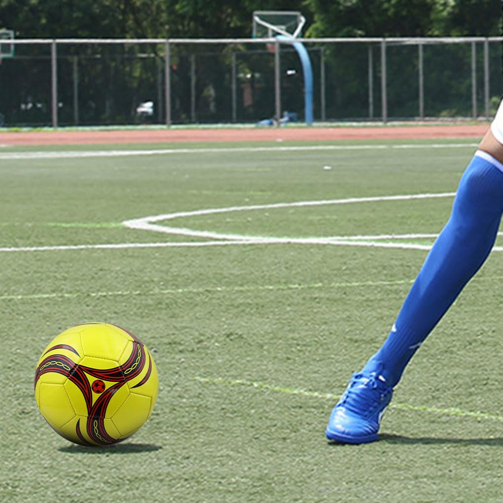 Fußball-Trainingsball für Kinder, fördert Teamwork und Spaß, wettbewerbsfähiger PU-Fußball, Größe 4, Fußball-Trainingsball, Gelb, Stil 4