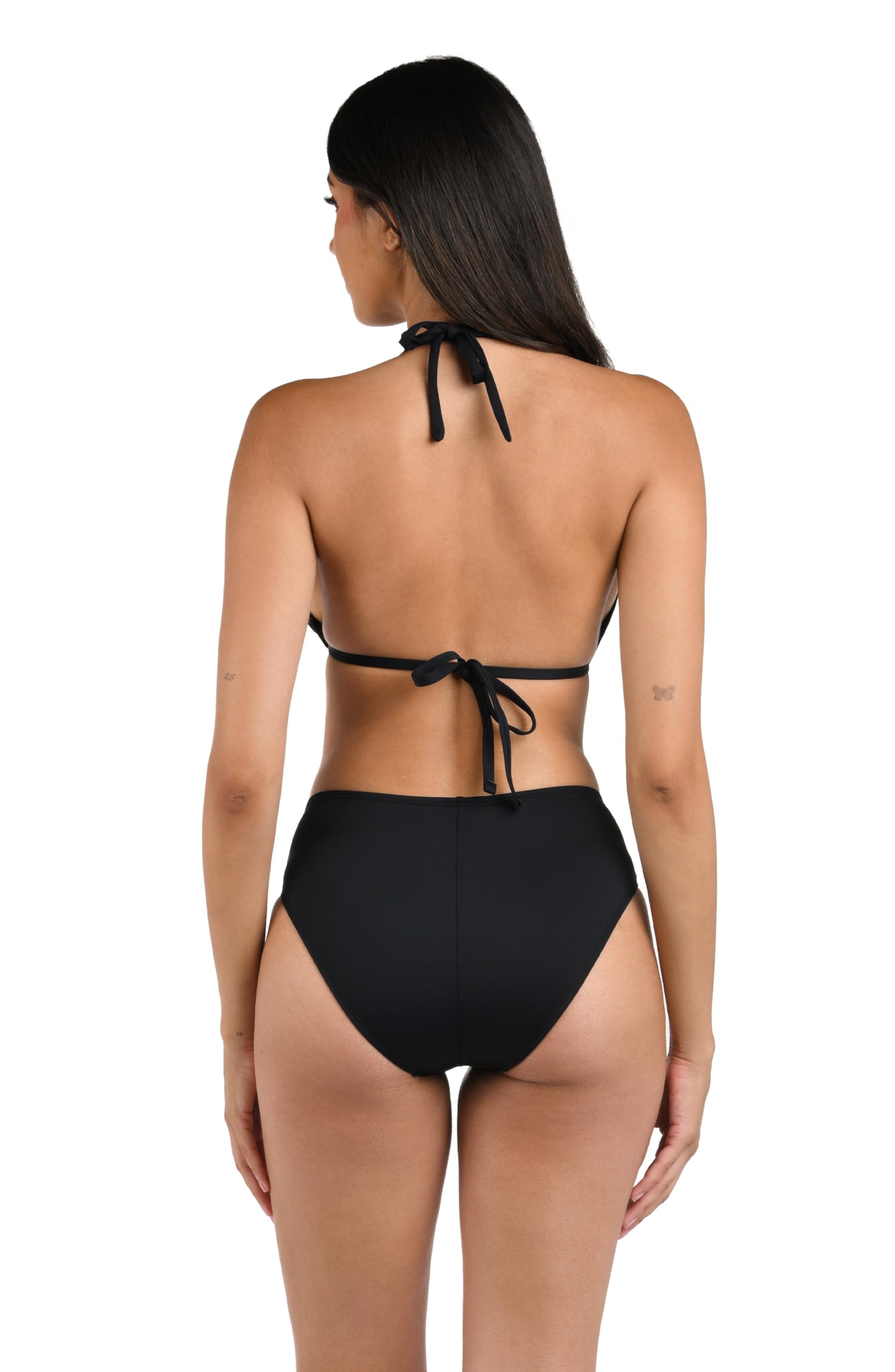 La Blanca Damskie spodnie z wyspą bogini z paskiem średni stan bikini strój kąpielowy dół