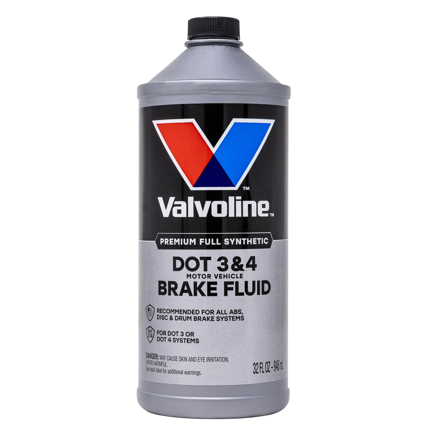 Valvoline DOT 3 4 Synthetic Brake Fluid with High Boiling Point Corrosion Protection Vapor Lock Resistance Compatible with
