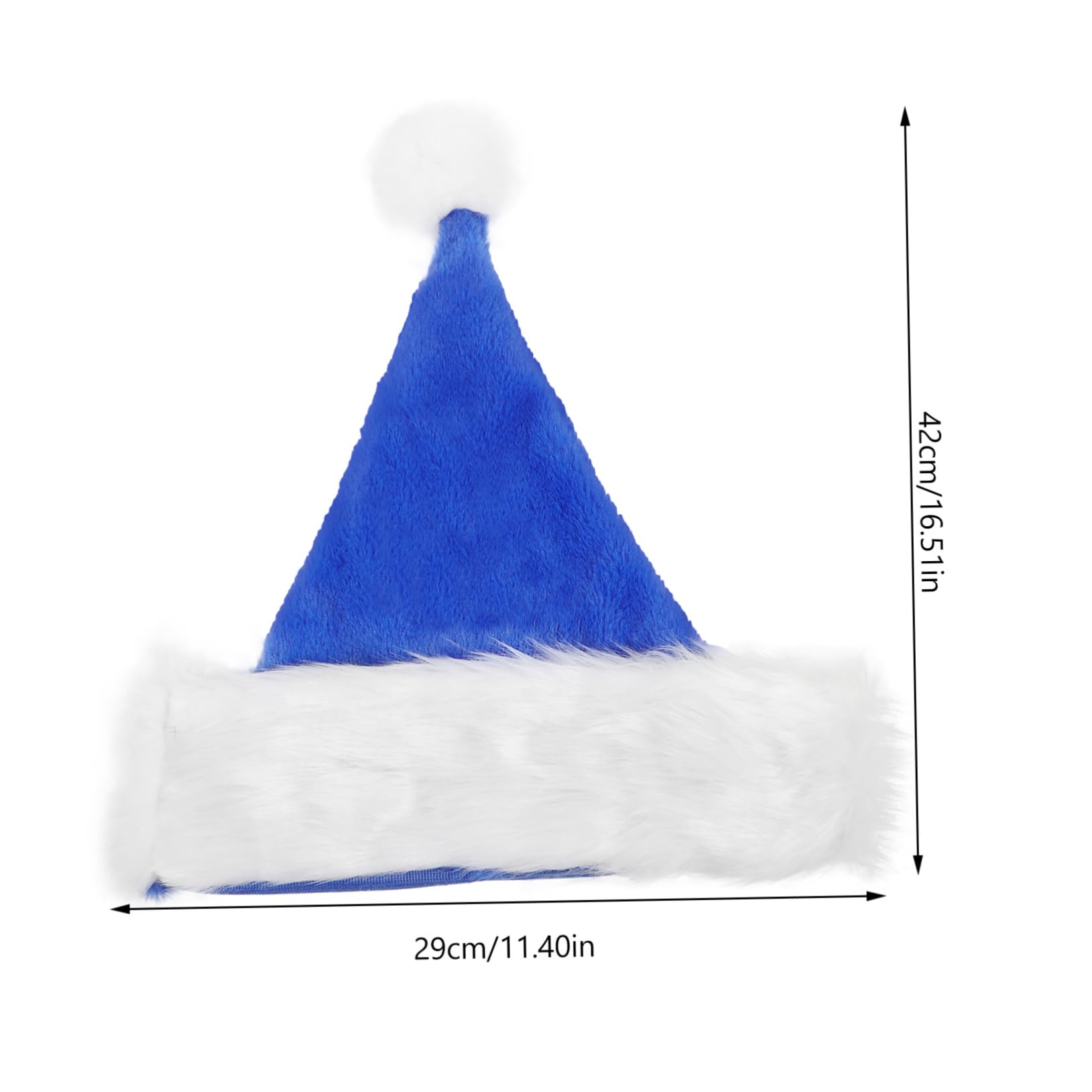 PRETYZOOM 10 Piezas Sombrero De Decoración De Navidad Sombreros De Papá Noel Gorros Navideños Azules Sombreros Para Hombres De Hombre Fiesta De Navidad Adornos De Blue Paño