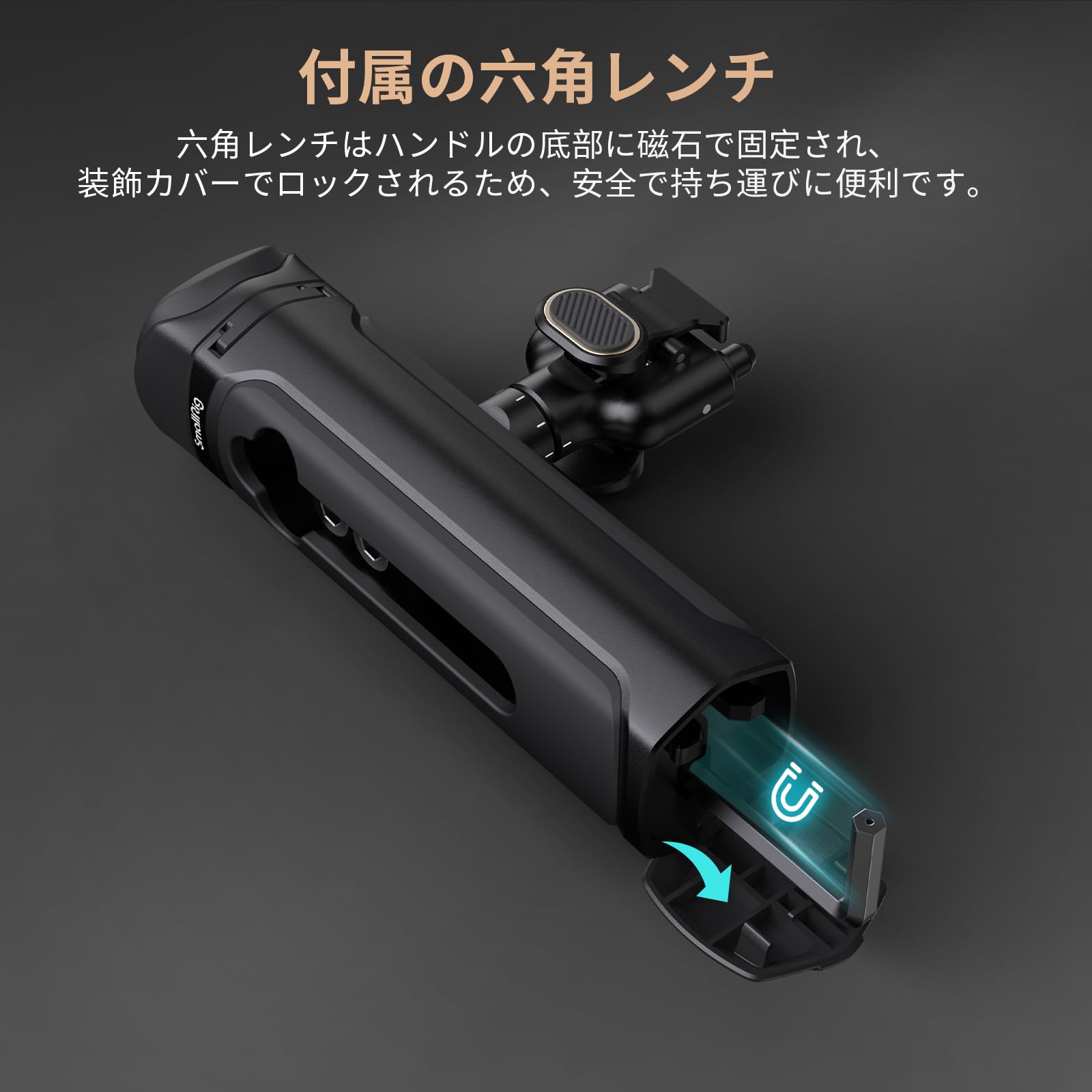 Amazon.co.jp: SmallRig 回転式クイックリリースサイドハンドル