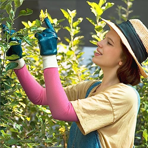 Image of OriStout Cut Resistant Farmer Sleeves with Tumb Hole, Pink, 2 Pairs