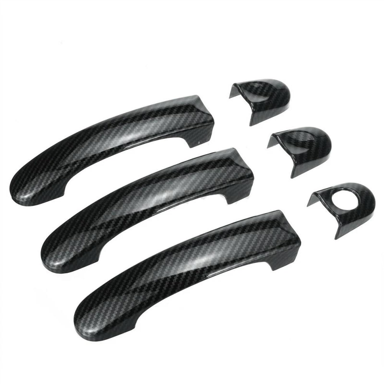 KJHOPY Car Exterior Door Handle Cover Trim Sticker Overlays Styling for Transporter T5 T6 for Caddy 2003-2015 Exterior Door Handle