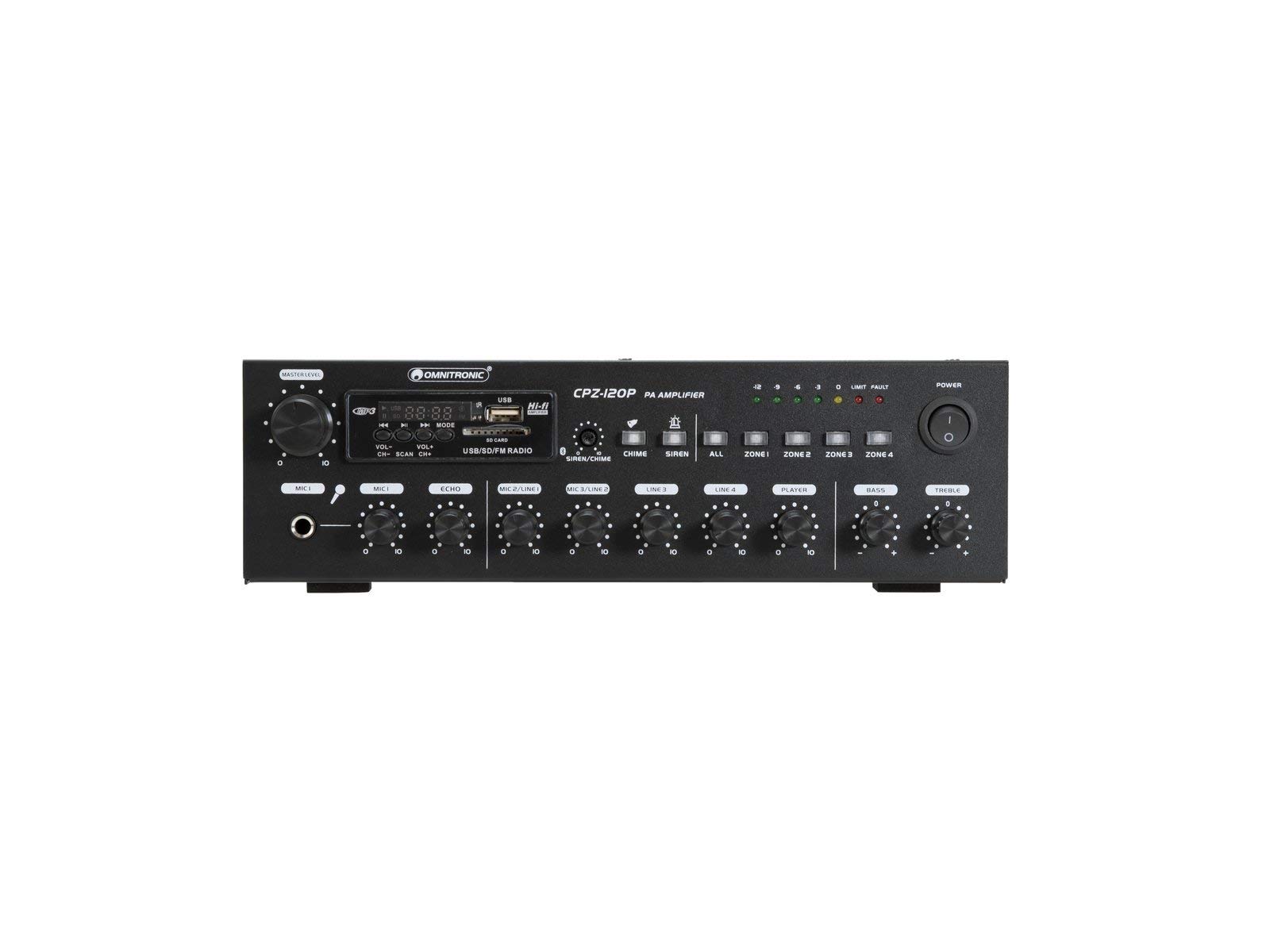 OMNITRONIC CPZ-120P PA Mixer Amplifiatore Mixing Amplifier