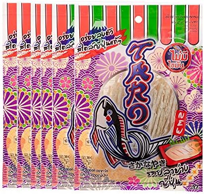 Thai Taro Fish Snacks Grilled Fish Japanese Flavor 7.5g (Pack of 12)