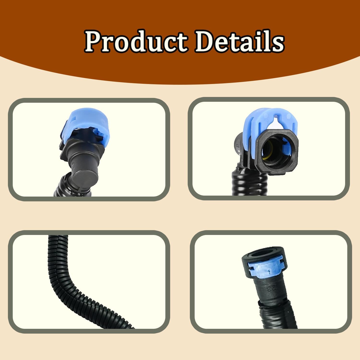 Fuel Line Hose Assembly Fit for Ford Escape 2009-2012, Fits Mercury Mariner 2009-2011 3.0L V6 Replace 9L8Z-9288-B 9L8Z9288B From Rail Down to Frame