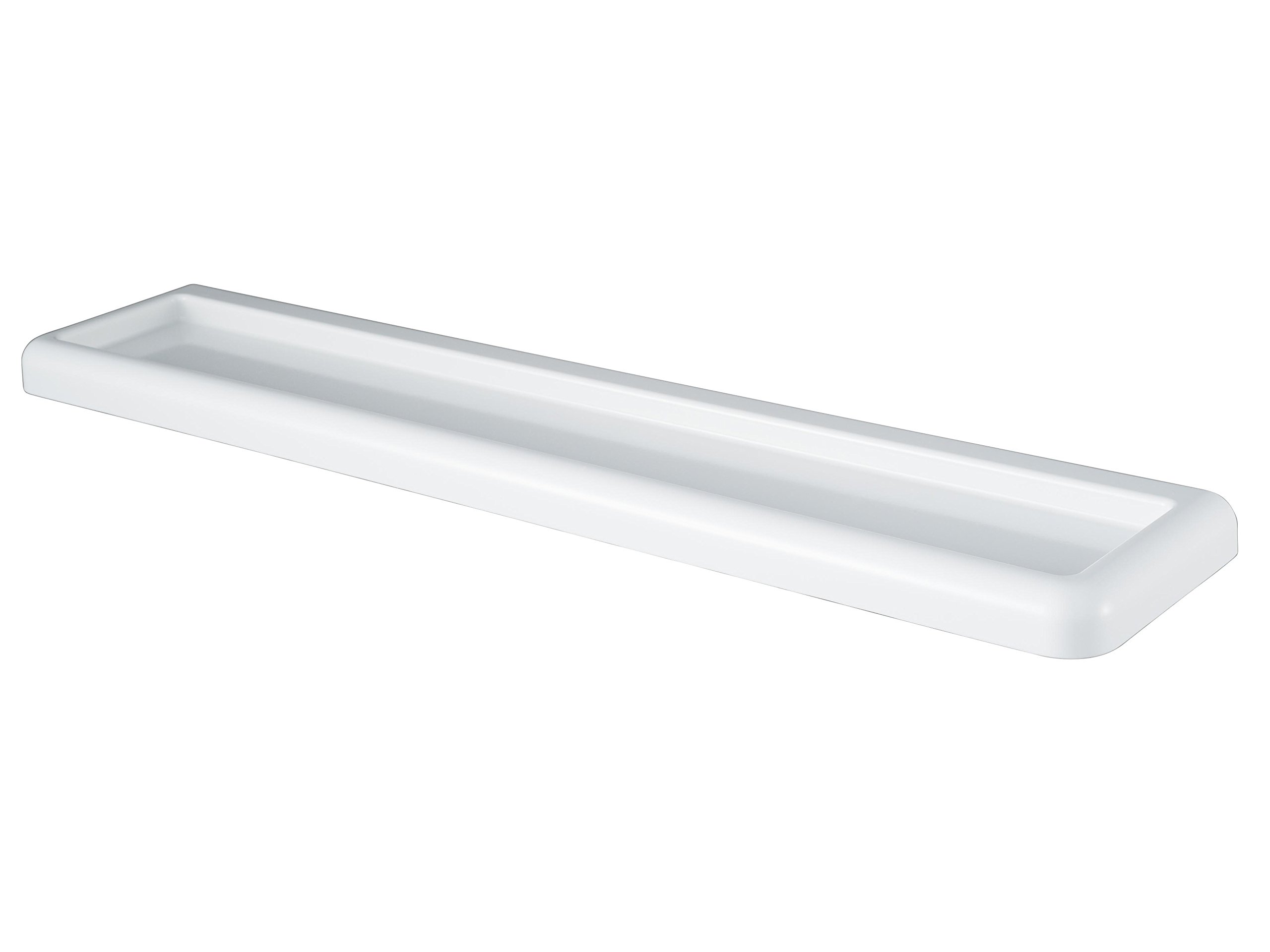 Étagère d'angle rangement douche Haceka inox argent 27x16x12cm
