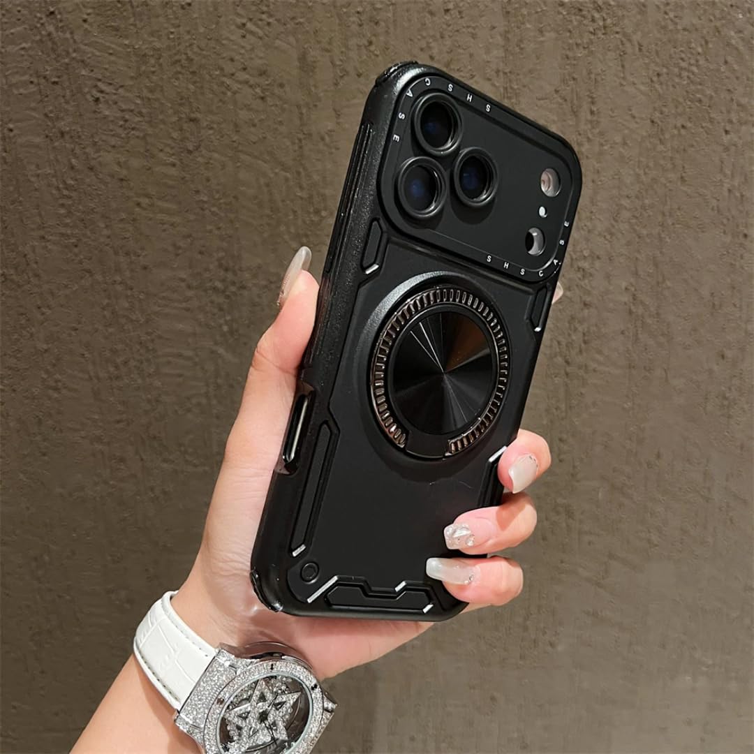 Coque iPhone 15 Pro Max support magnétique intégré antichoc mat - 7