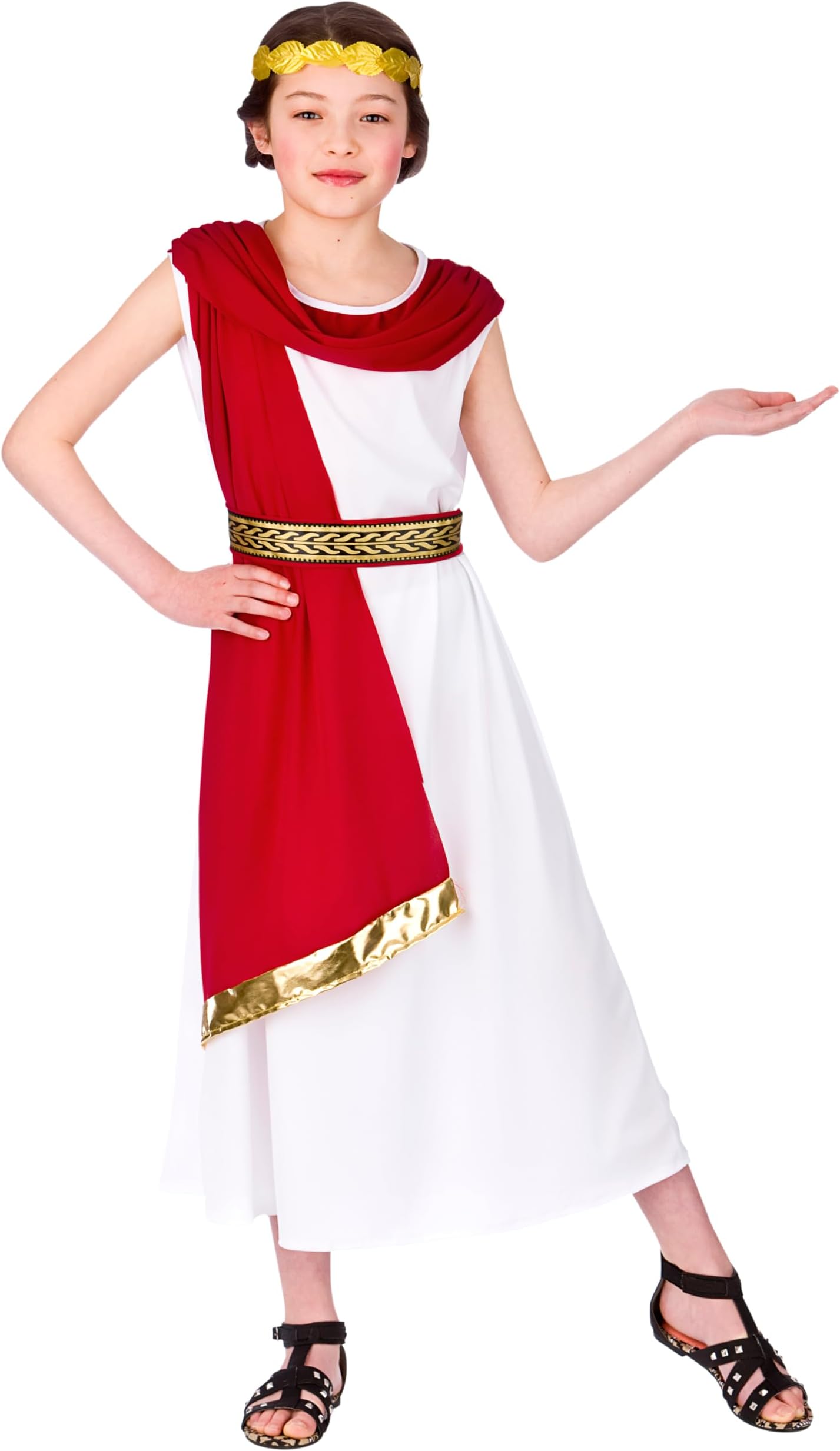 Wicked CostumesGirls Roman Princess Fancy Dress Costume - Medium (5-7 Years)