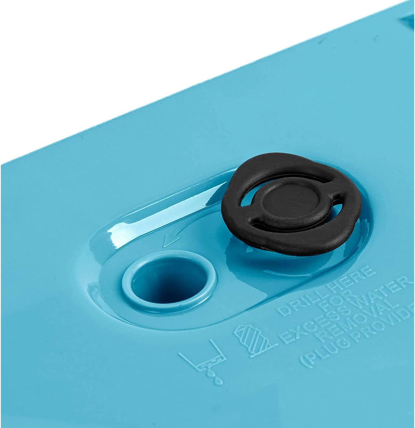 Prosperplast Scandinavian Blue Planter with Reservoir Furu Collection 24 x 24 x 23.5 cm, 7.5 L Capacity, 24 x 24 x 23,5 cm