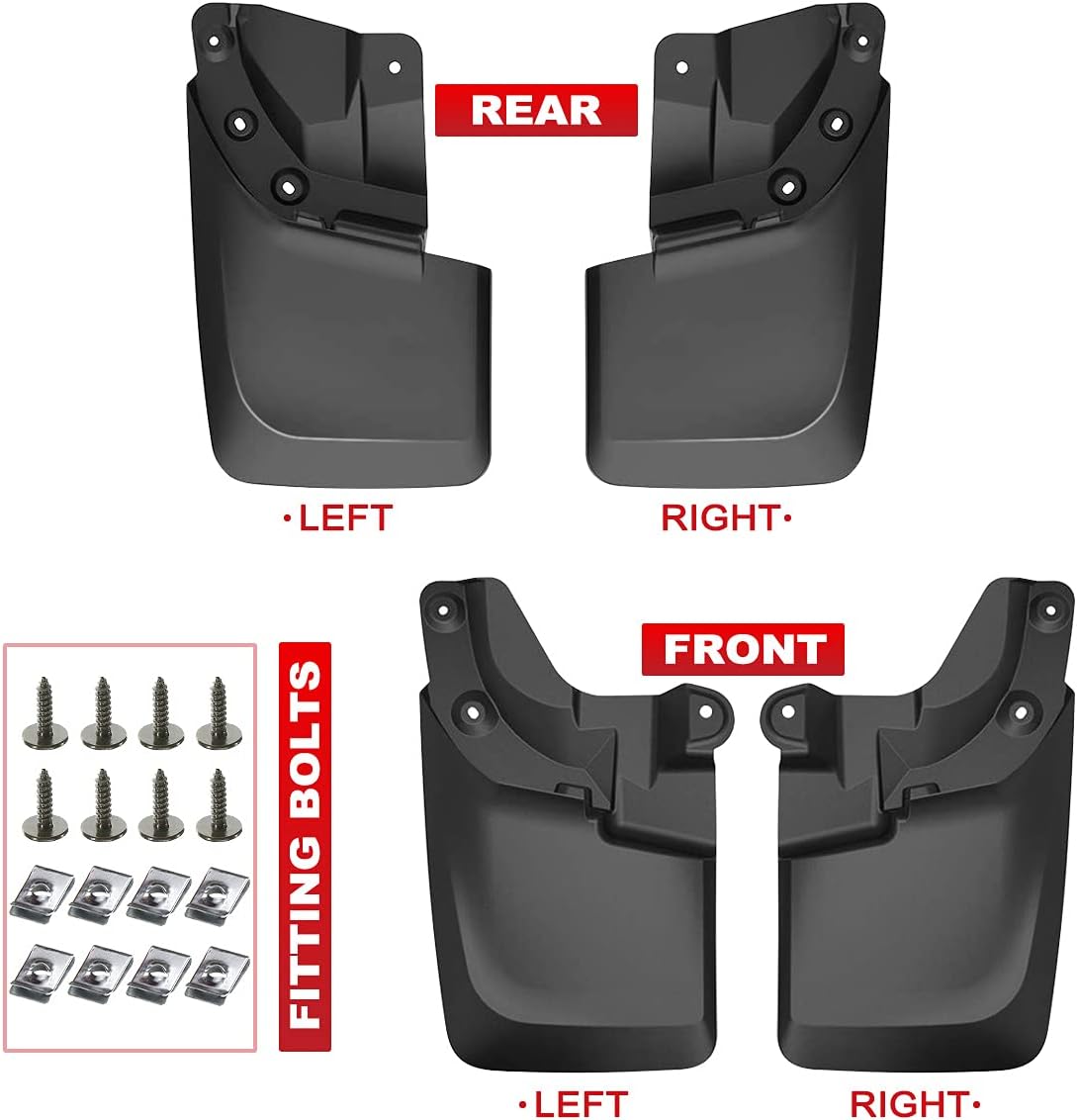 Suреr Bіg Clеаrаnсе! A-Premium Mud Flaps Splash Guards Replacement for Toyota Tacoma 2016-2021 Molded with OEM Fender Flares (Doesn't Fit SR Models) Front and Rear 4-PC Set