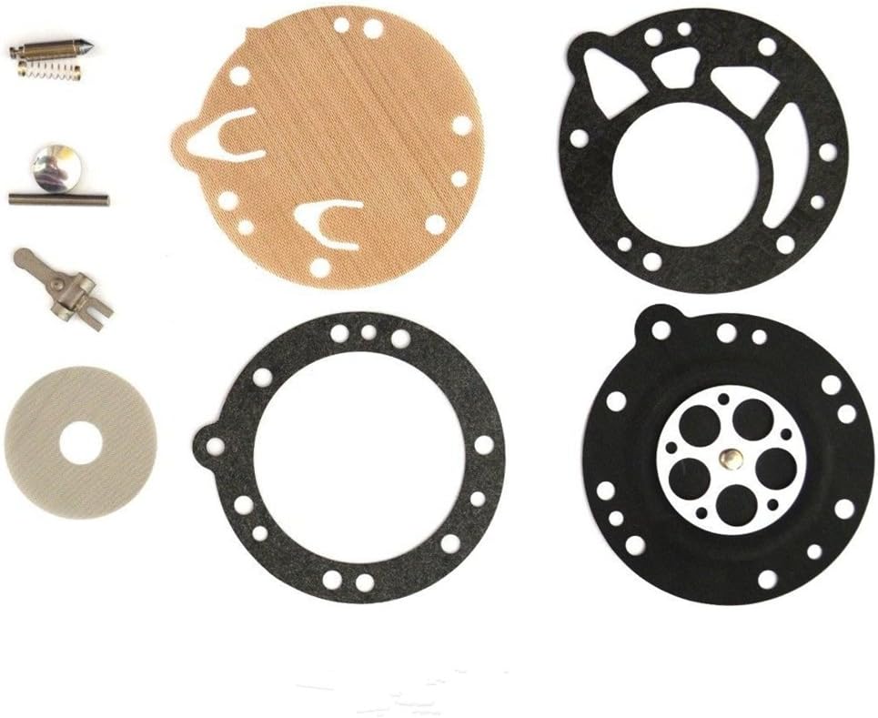 YOFMOOCarburetor Gasket Rebuild Repair Kit Compatible for Zama RB-42 Stihl 08 08S 070 090 TS350 TS360 AVS LA-S6 S7 S8 S9 S6A S7A S8A S9A Tillotson HL-293B HL-293C HL-293E HL-293F HL-314G HL-323A