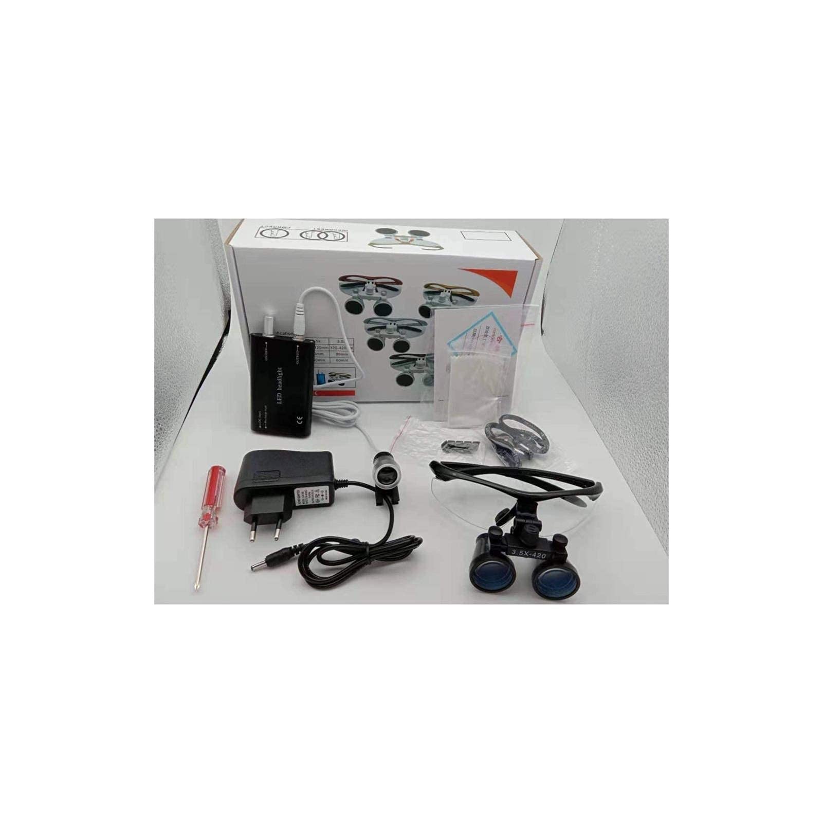 Buy Loupes Head Lighted Magnifying Glasses, loupes Magnifier 2.5X/3.5X