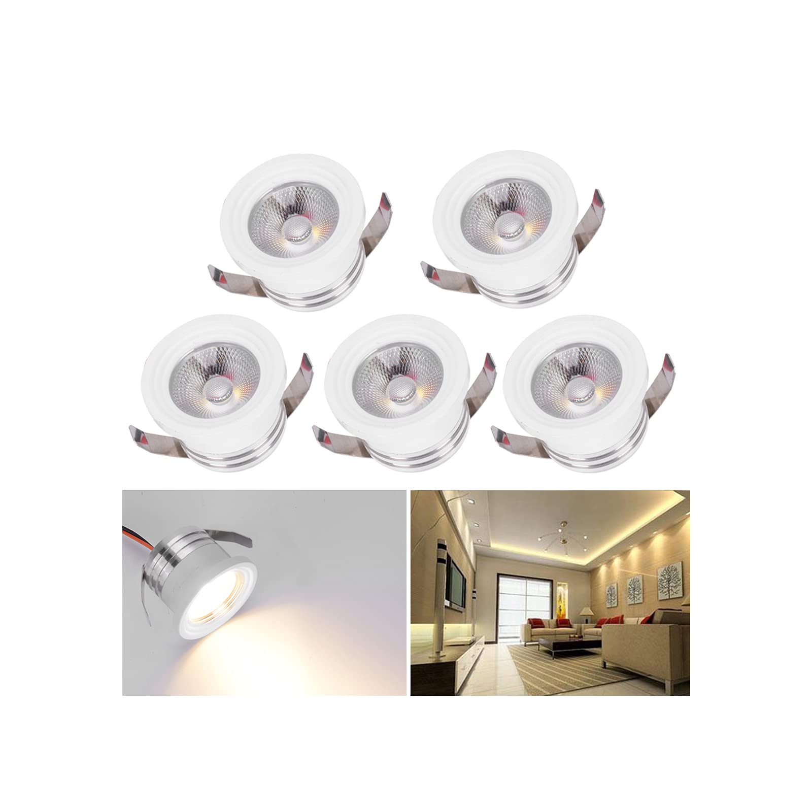 LED Mini Inbouwspot Zwart - 4W - IP65 - CCT - COB - 55 mm