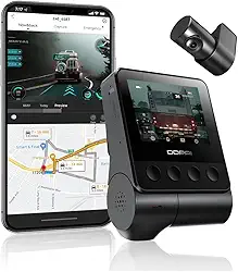 DDPAI Z40 Câmera Veicular Frontal e Traseira 3K+1080P, Câmera Para Carro com WiFi Aplicativo, SR e GPS, Supercapacitor, Modo de Estacionamento 24H, Tela IPS 2' Com Noite Visão (Sem Cartão SD)