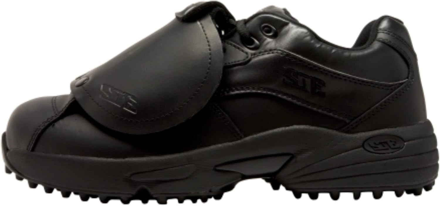 3N2 Men's Baseball Umpire Officiating Shoe Reaction Pro Plate Sturdy Design & Comfort Optimum Protection 100% Genuine Leather No Extra Weight, D & EE Widths for Softball & Baseball Umpires Black - Image 9