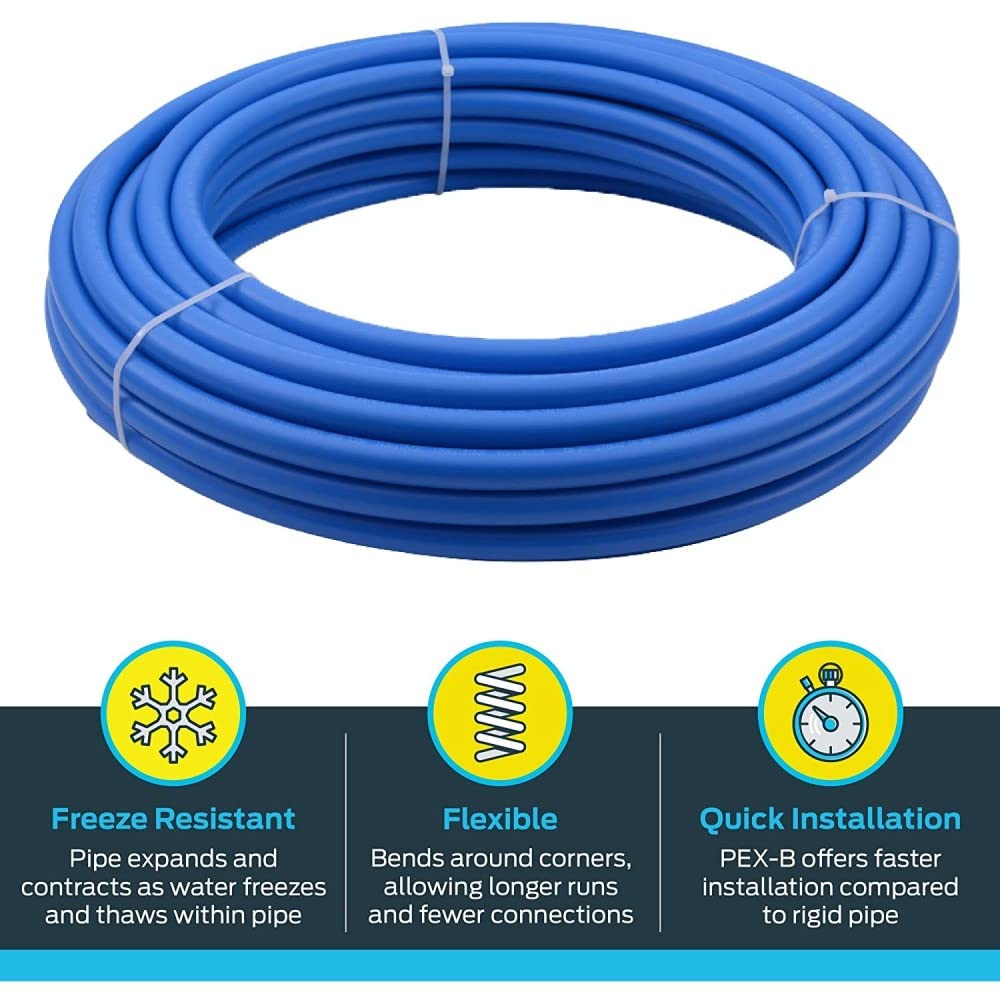 SharkBite U870B25 Tubo Pex per acqua potabile, senza misura, blu