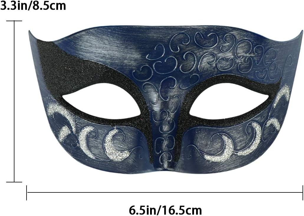 Thmyo Couples Venetian Laser Cut Masquerade Mask,Halloween Mardi Gras Party Mask (Black & black) - Image 6