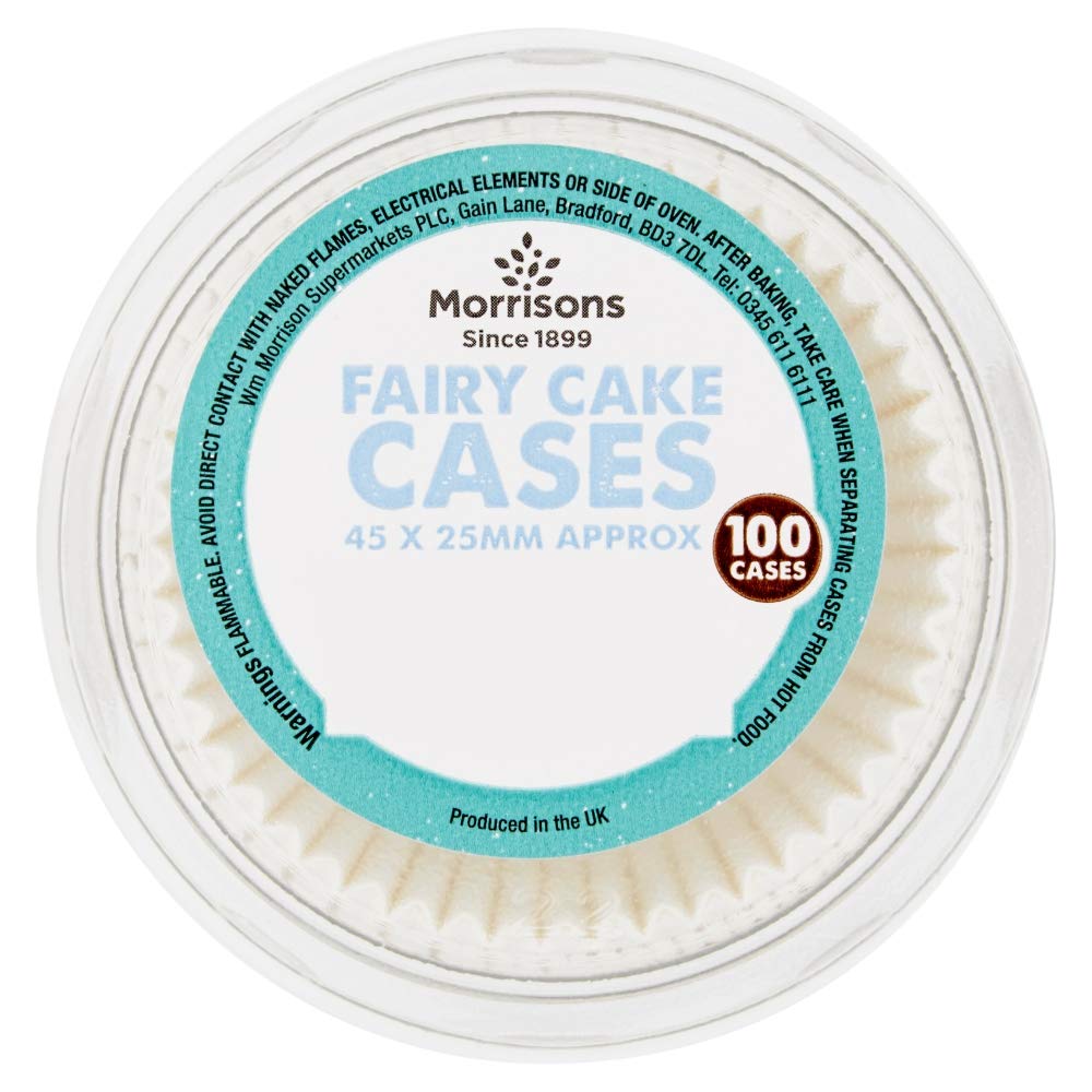 Morrisons White Fairy Paper Cases 100 Pack x 6, 24.5 cm