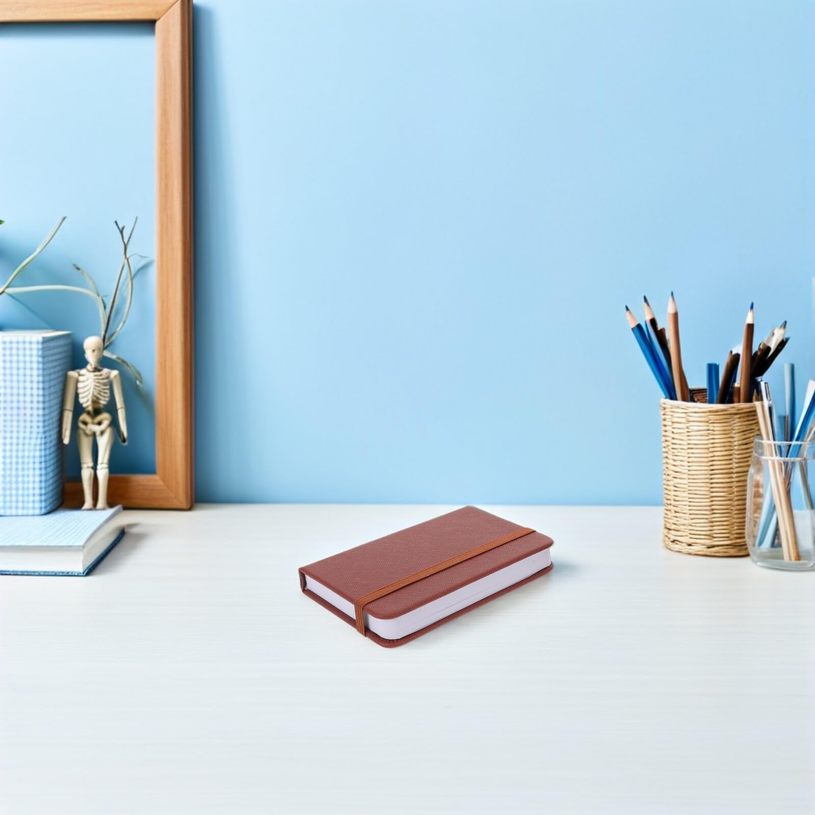 Cabilock Mini Cuaderno de Notas A7 Portátil, Cuaderno para Tomar Notas con Superficie de Escritura Suave, Adecuado para Organizarse Oficina Clase
