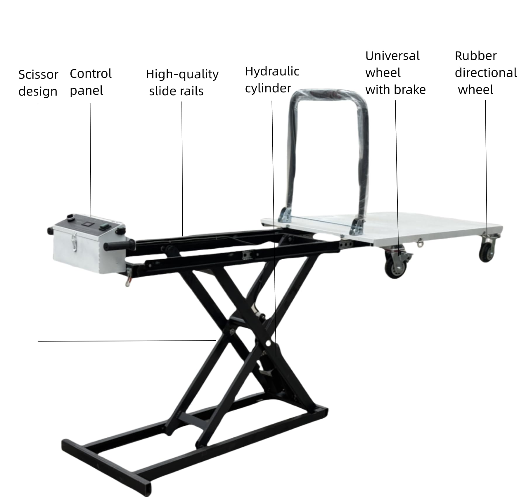 Carrello elevatore idraulico elettrico per trasporto merci pesanti – ideale per camion e magazzini Rac, & Solut di sollevamento efficiente