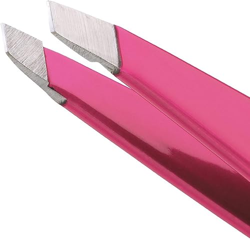 Miniatura 3 de Tweezerman Mini pinzas inclinadas y punta – Juego de pinzas para cejas, pinzas de viaje para cejas, vello facial