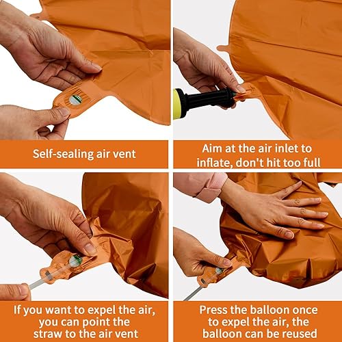 Miniatura 21 de TONIFUL Globos arcoíris de 40 pulgadas con números grandes del 0 al 9, globos digitales número 4 para helio, globos de aluminio Mylar con números