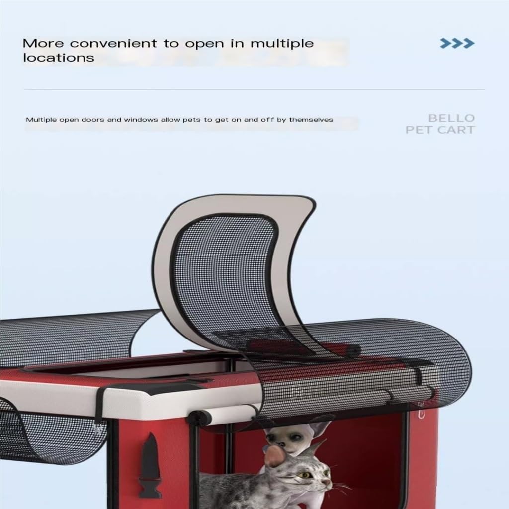 Pet Strollers Pet Stroller, Doggy Cat Stroller, Outdoor Car-mounted Stroller, Lightweight, Portable, Foldable Pet Stroller Pet Stroller Medium(G)