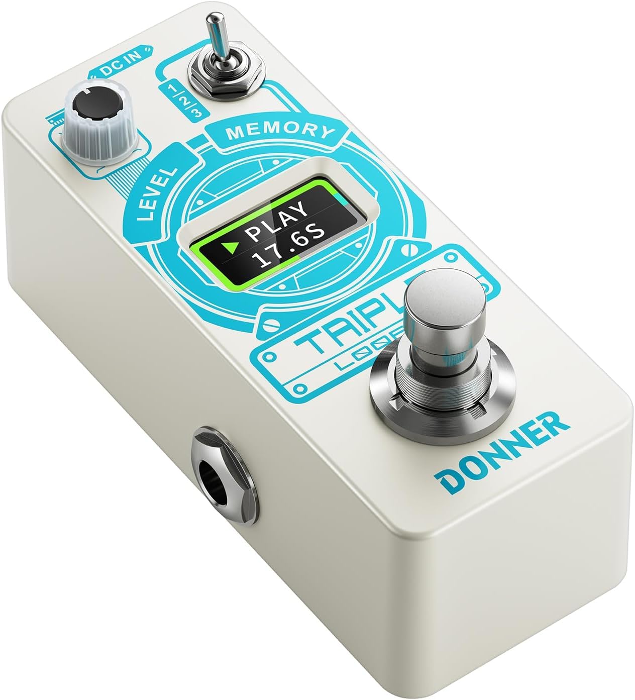 Amazon | Donner Triple Looper エフェクター ルーパー 最大90分録音
