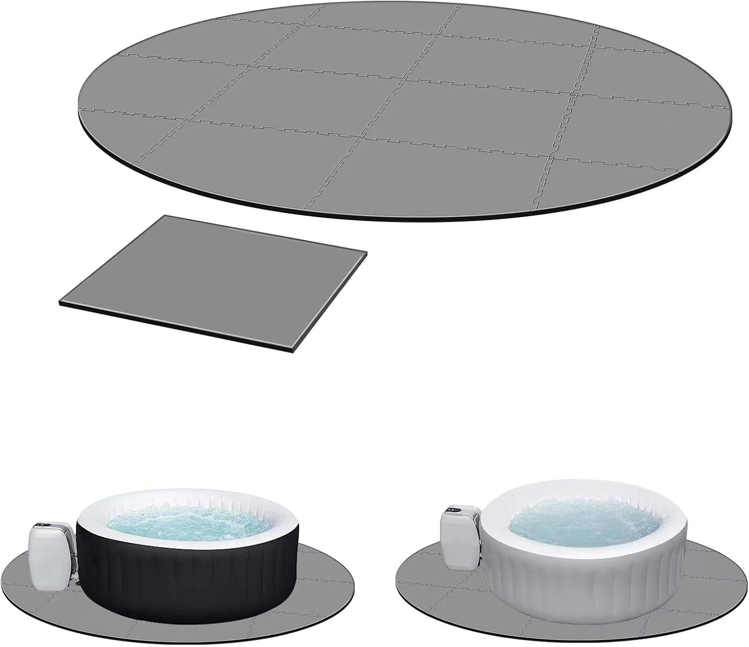 Hot Tub Mat for Inflatable Tub,78in Hot Tub Pad, Eva Foam