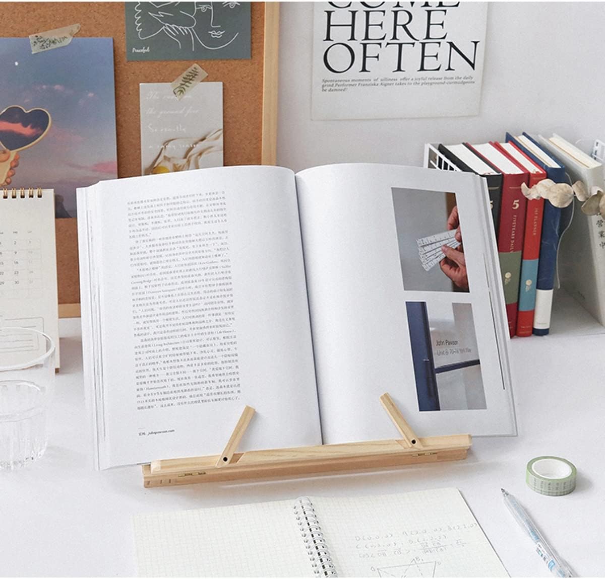 Book Stand Adjustable Desktop Book Stands Cookbook Holder Books Rest Reading Stands Tablet Holder Foldable Tray Page Paper