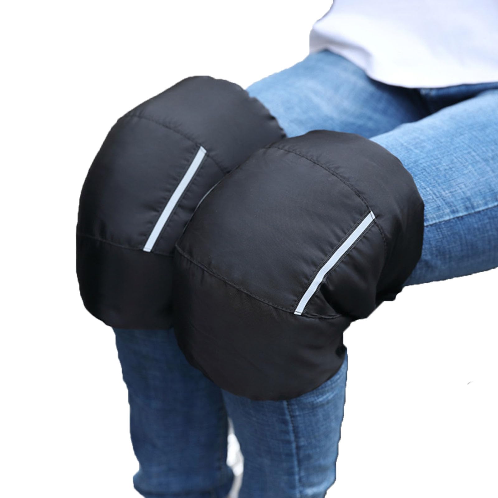 Ginocchiere per moto, Cinghie adesive Strisce riflettenti Ginocchiera leggera Supporto for ginocchio da neve