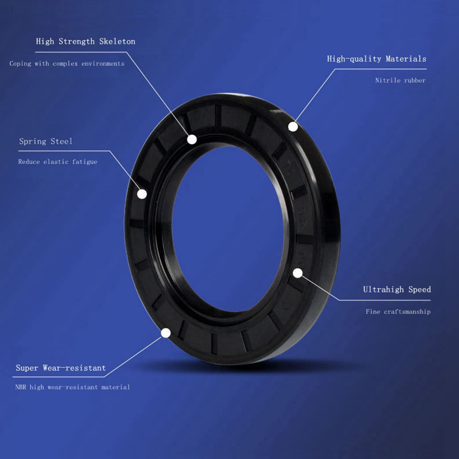 20 O-Ring In Gomma Nitrilica - Diametro Esterno 75mm, Interno 70.2mm, Per Idraulica E Auto - Foto 6