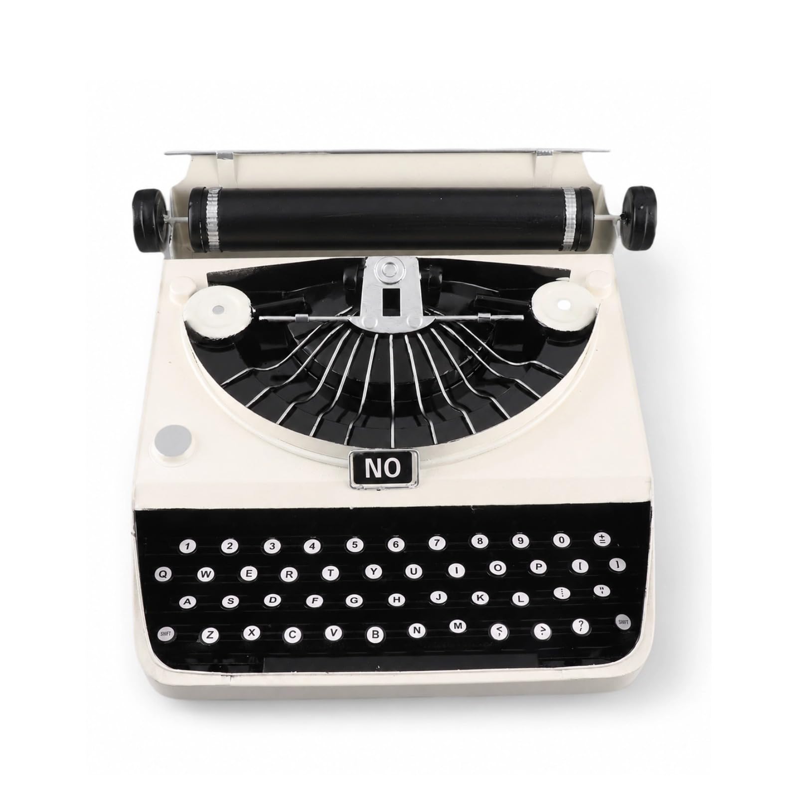 Dilwe Schreibmaschinenmodell, Vintage-Schreibmaschine aus Eisen, Einzigartiges Schreibtischzubehör für Schriftsteller, Retro-Heimdekoration für Büro und Wohnzimmer