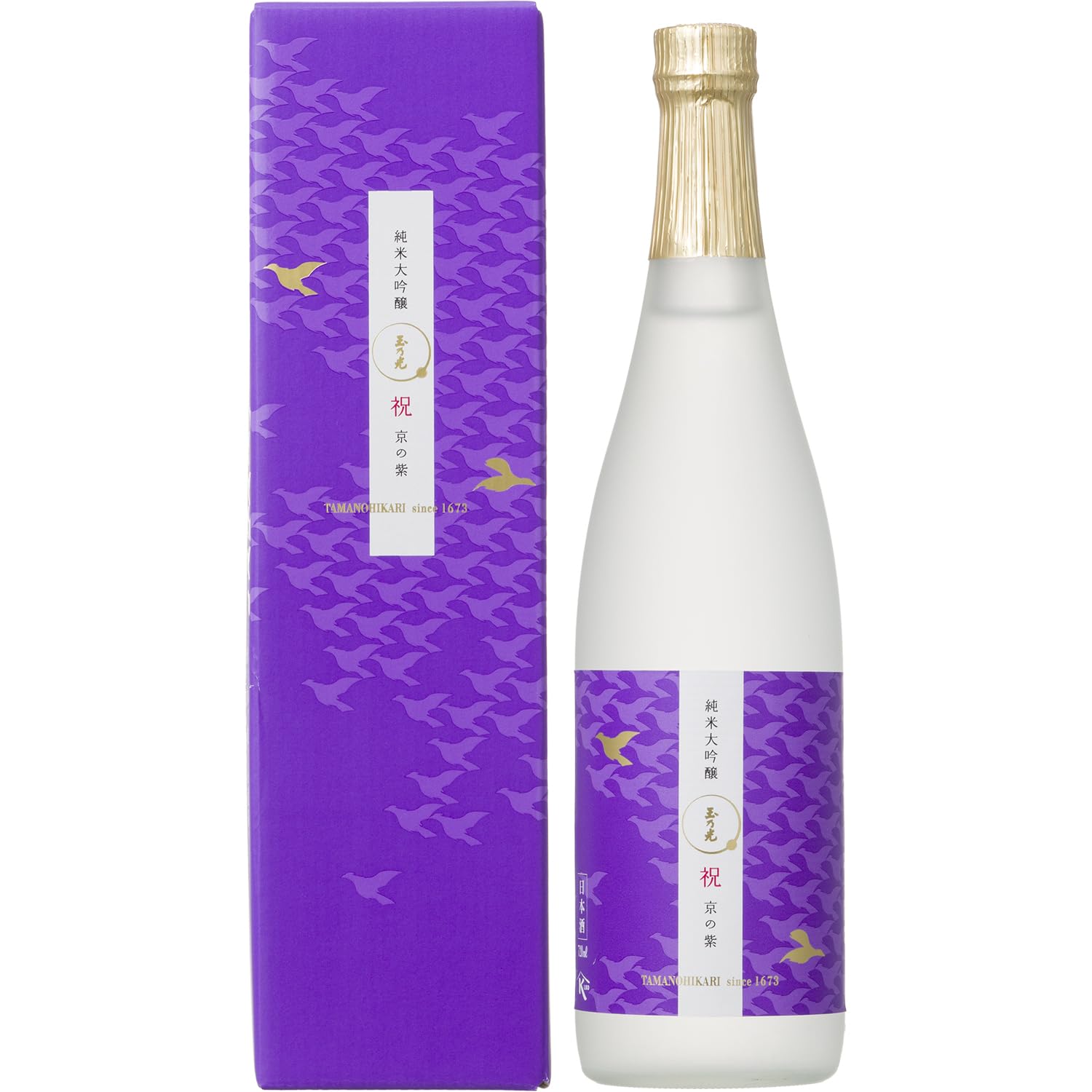 Amazon.co.jp: 玉乃光酒造 純米大吟醸 祝100% 京の紫 [ 日本酒 京都府