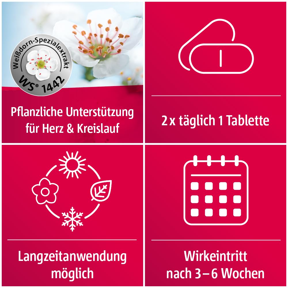Crataegutt 450 mg Herz-Kreislauf-Tabletten, 100 pz Compressa