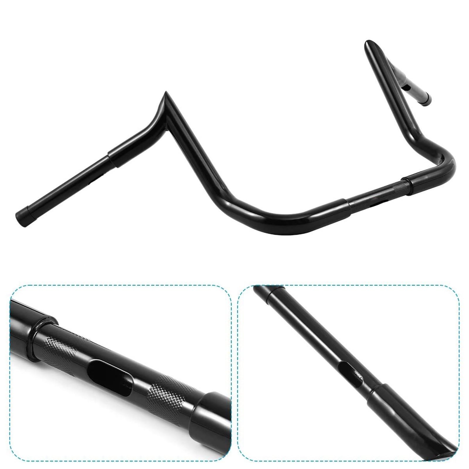 Parte del manubrio Per Harley Per Electra Glide Special FLHX 1986-1985 Sport FLHS 1987-1993 12 "Manubrio Ape Gancio Per Carne Monkey Bar Accessori Moto